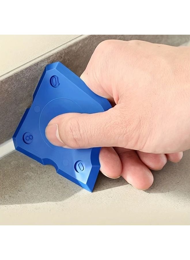 Blue 4 Piece Multi Functional Silicone Sealant Applicator Scraper Grouting Tool Set - Image 2