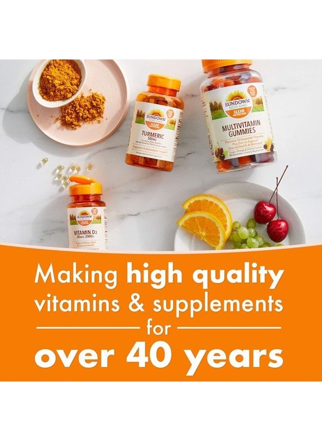 Sundown - Fish Oil 1000 mg, Omega 3 Dietary Supplement, Supports Heart Health, 200 Softgels - Image 1