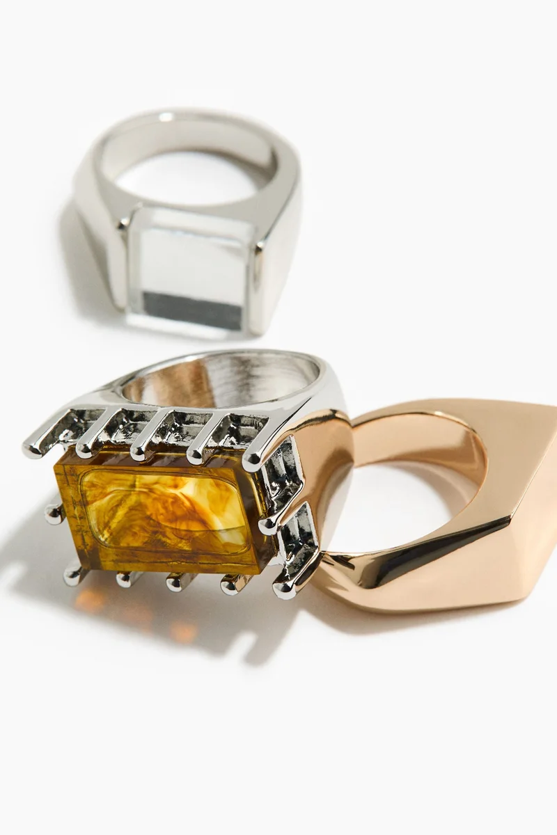 اتش اند ام خواتم سميكة - عبوة من 3 قطع