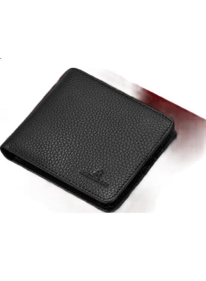 Scarecrow Wallet For Men, Genuine Top-Grain Leather, Short Bifold Wallet, High-End Gift Box, Qixi Valentine'S Day Gift For Boyfriend - Image 1