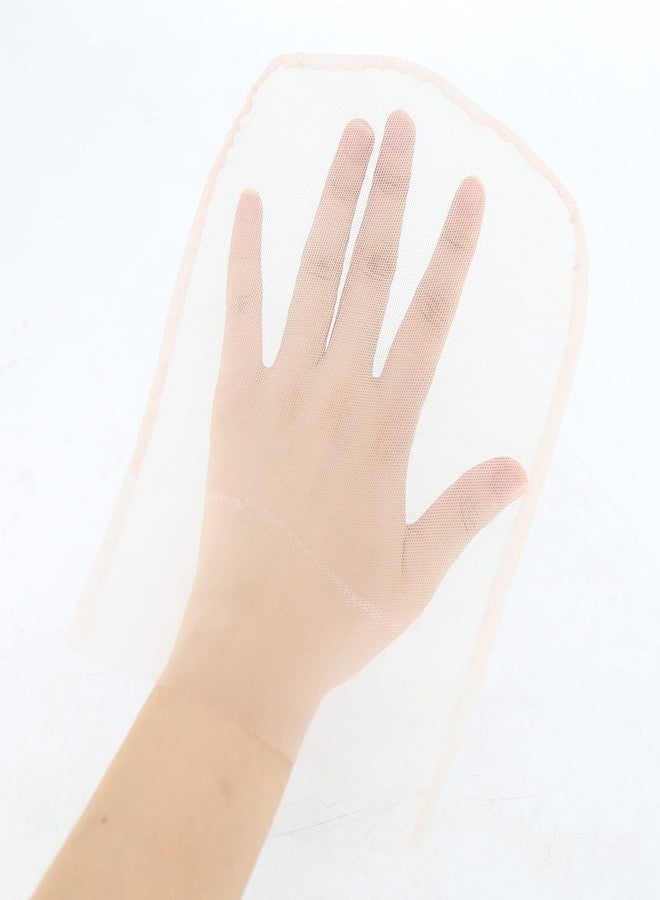 BTWTRY 6x6 Swiss Lace Net Material Lace Closure Base 3Pcs Foundation Wig Accessories Transparent Color Lace Net for Making Closure (6x6 Lace Net, Transparent) - Image 2