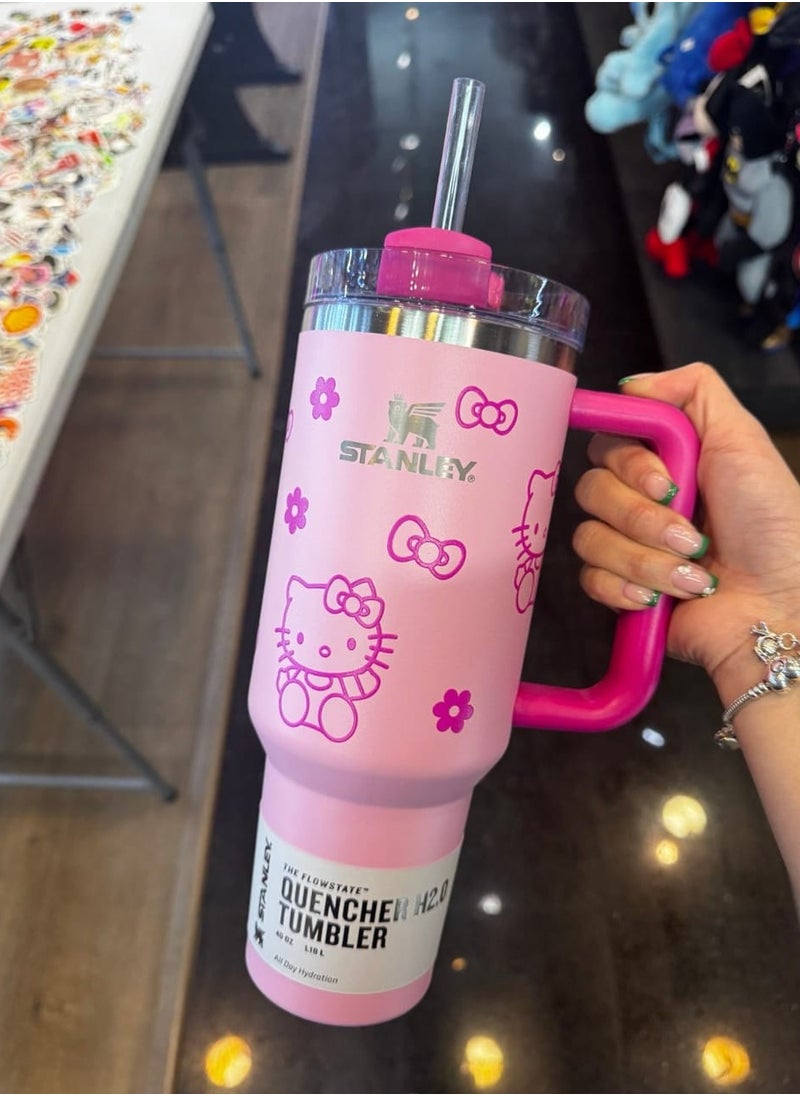 Stanley - Hello Kitty Stanley Tumbler 40 Oz Quencher H2.0 FlowState - Image 1