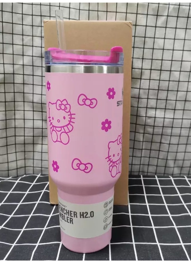 Stanley - Hello Kitty Stanley Tumbler 40 Oz Quencher H2.0 FlowState - Image 1
