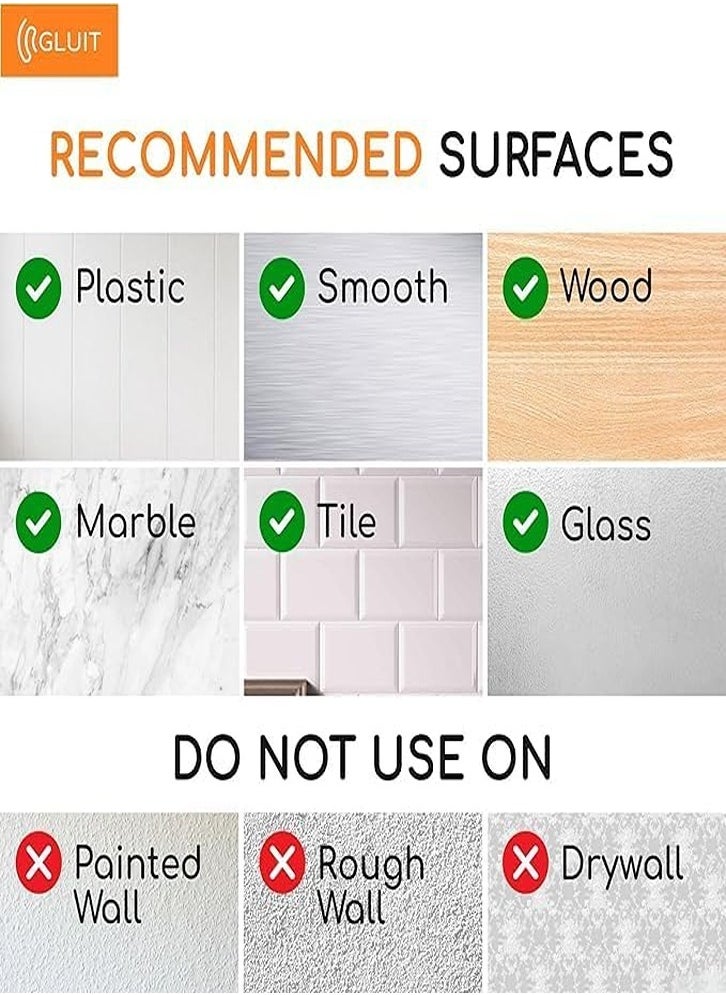 Adhesive Wall Hooks Heavy Duty 22 lbs for Walls Damage-Free, Adhesive Transparent Hooks for Towel, Waterproof, Home, Bathroom, Kitchen, Office, Outdoor, Pack of 30  - Image 2