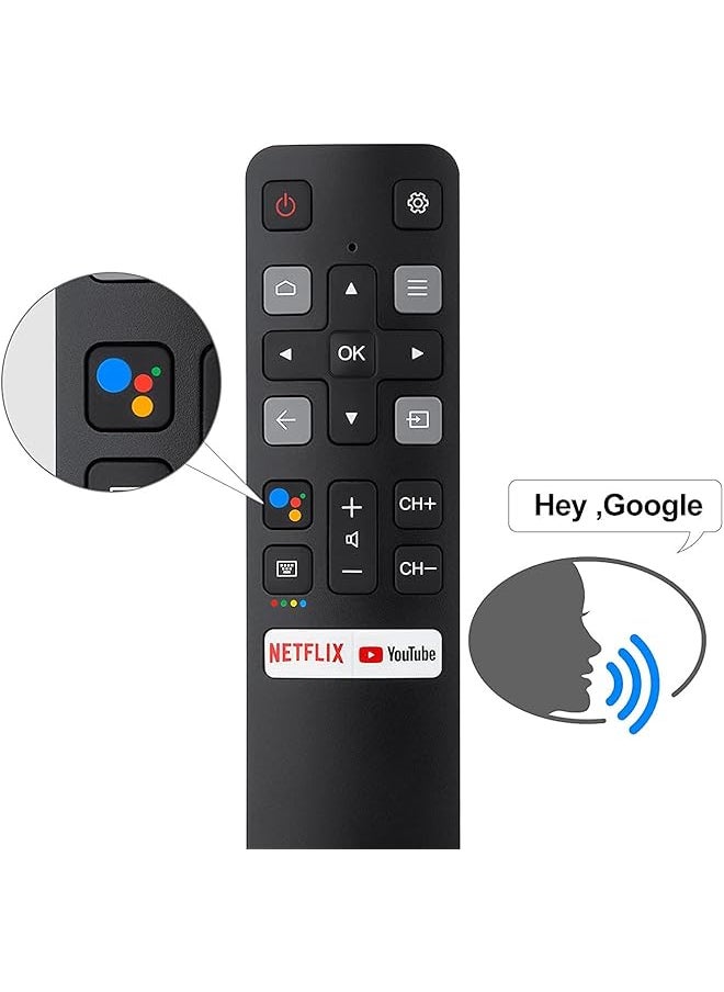 erorex New Remote Control Rc802V Fnr1 Fit For Tcl Tv 32S6500A 65P8S 65P8 55P8S 55P8 55Ep680 50P8S 50P8 49S6800Fs 49S6800 49S6510Fs 32S6500 32S6500S 32S6800S 32S6510S 32A325 32A323  - Image 5