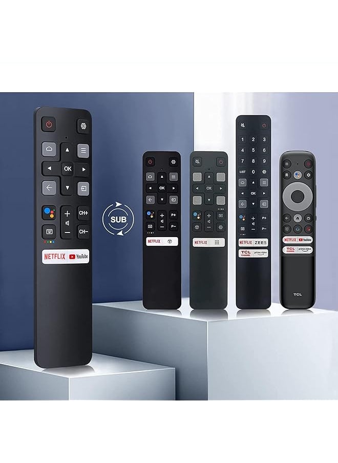 erorex New Remote Control Rc802V Fnr1 Fit For Tcl Tv 32S6500A 65P8S 65P8 55P8S 55P8 55Ep680 50P8S 50P8 49S6800Fs 49S6800 49S6510Fs 32S6500 32S6500S 32S6800S 32S6510S 32A325 32A323  - Image 4