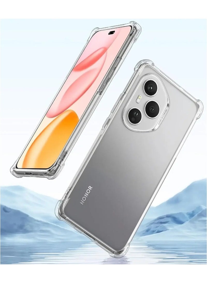 Case for Honor 400 Pro Clear TPU Four Corners Grade Protection Cover Transparent Soft Silicone  - Image 5