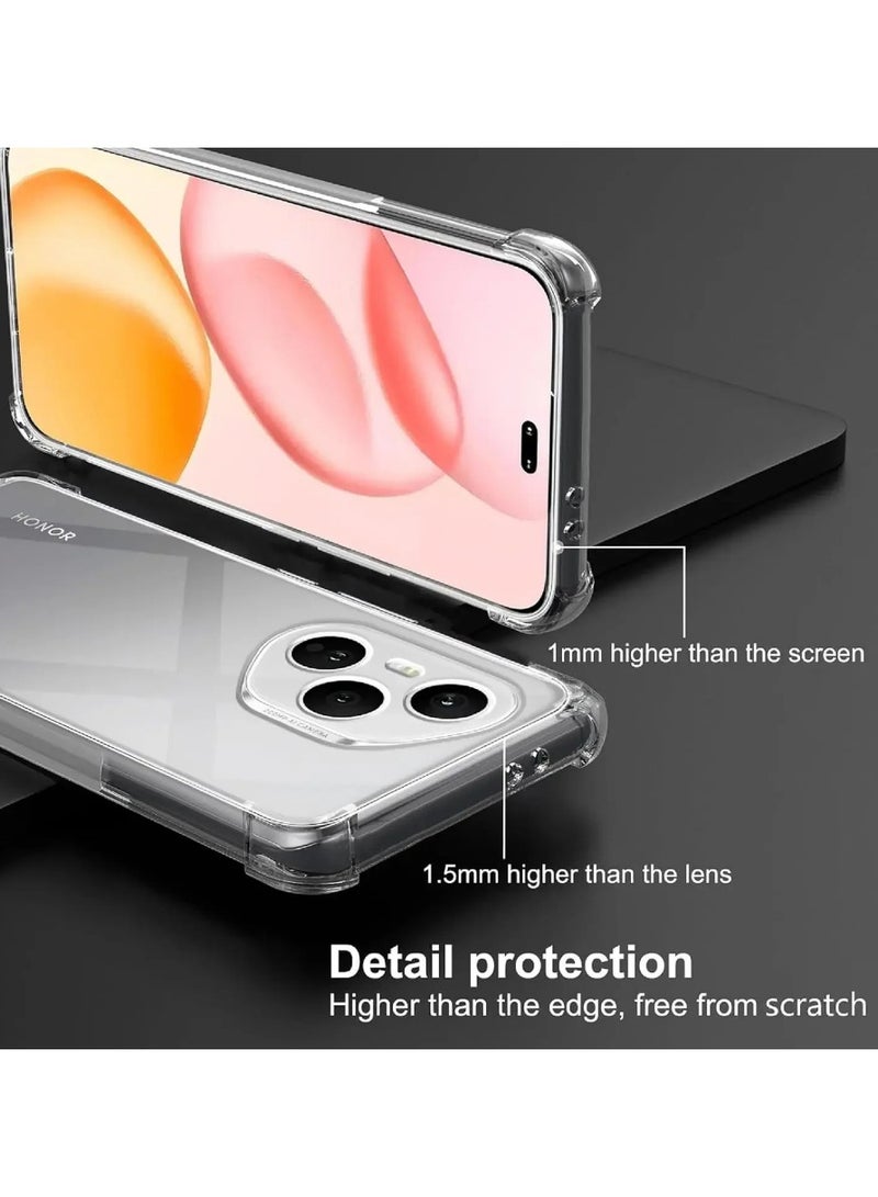 Case for Honor 400 Pro Clear TPU Four Corners Grade Protection Cover Transparent Soft Silicone  - Image 4