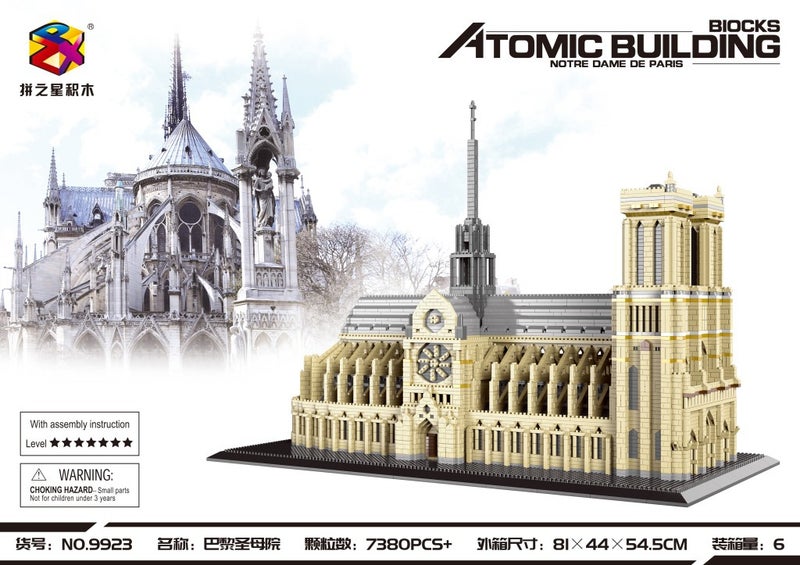 Star Micro-Particle Building Blocks Toy Assembly 9922-9924 Potala Palace Notre Dame De Paris Great Wall Delivery - Image 5