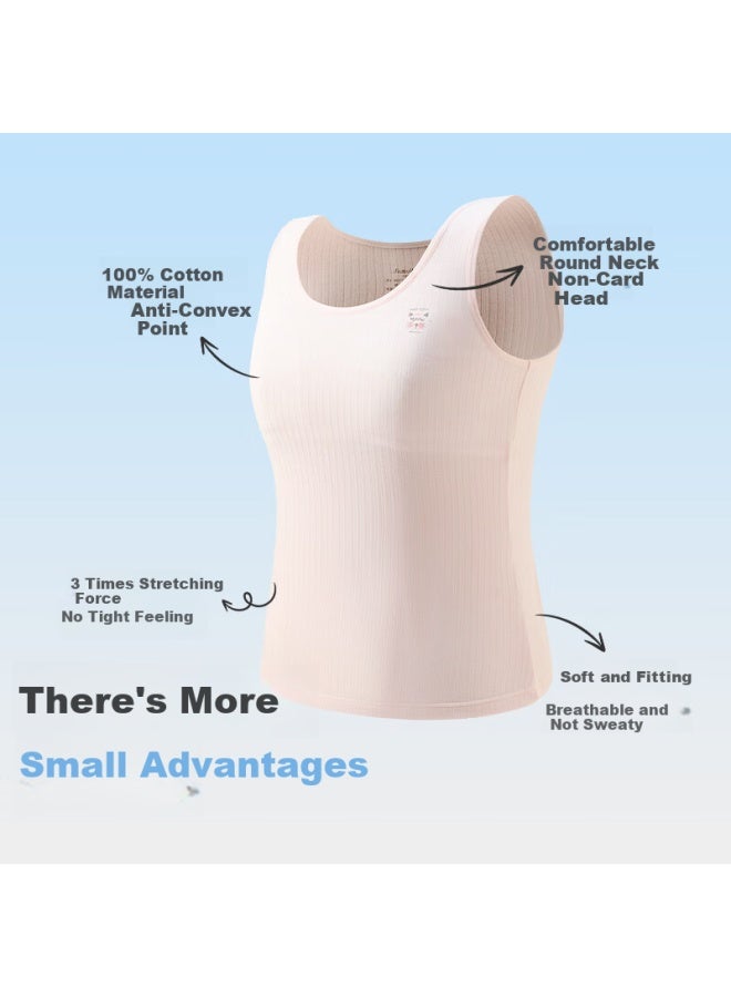 Long time companion Jiusuiban Children's Vest, Girls' Training Bra, Teenage Girls' Bra, Big Kids' Thin Mesh Breathable Vest, 2-in Long Vest - Image 3