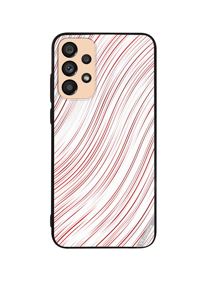 VR CREATIVE Protective Case Cover For Samsung Galaxy A23 Strips Design Multicolour - Image 1