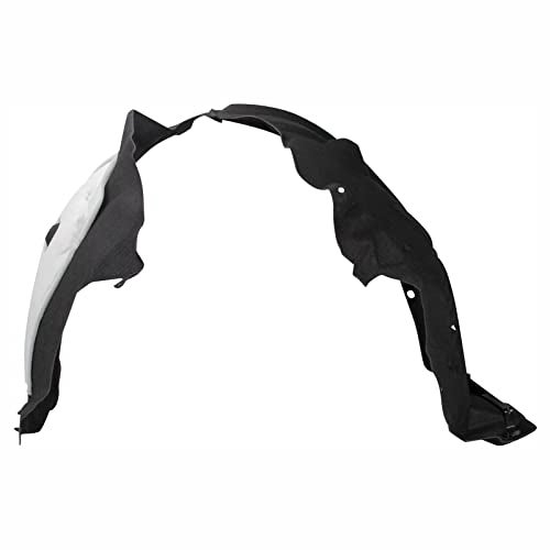 TRQ Front Left Inner Fender Liner Black Drivers Side Compatible with 2020-2023 Toyota Highlander TO1248240 - Image 3