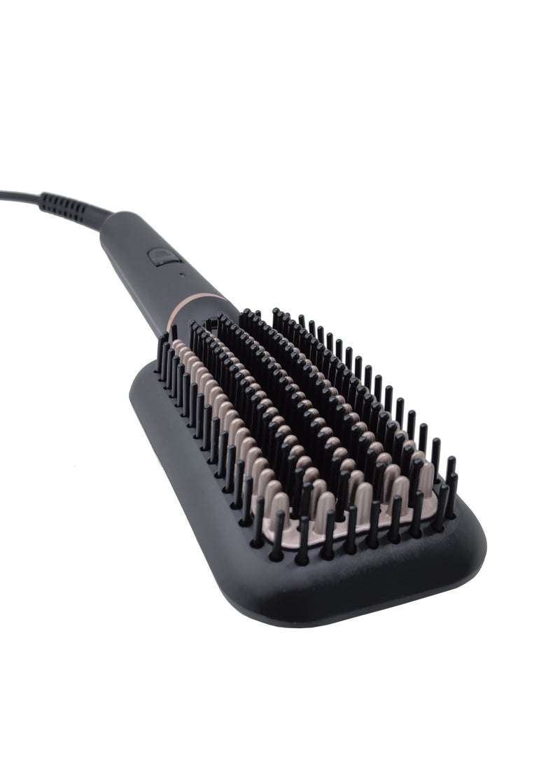 TELFORD Professional Hair Straightening with argan oil infused gold ceramic bristles Model : HSB-302 - Image 2