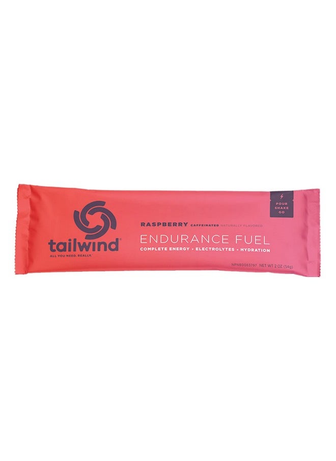 Tailwind Nutrition Grab-And-Go Caffeinated Endurance Fuel, Hydration Drink For Athletes, Single Serving, Raspberry Buzz, Pack Of 12  - Image 1