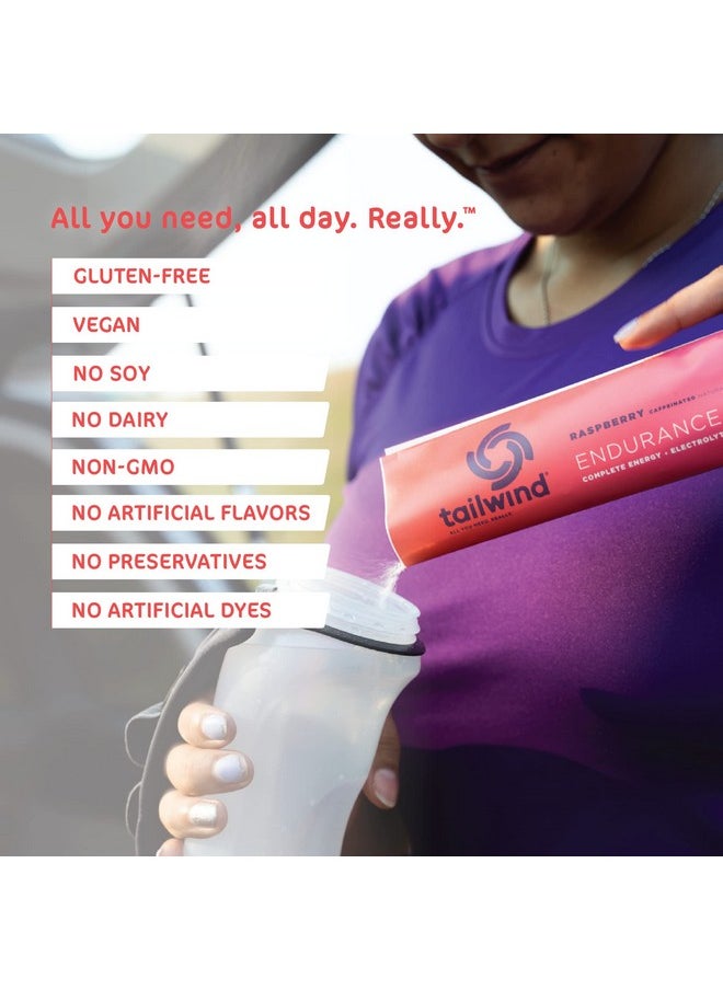 Tailwind Nutrition Grab-And-Go Caffeinated Endurance Fuel, Hydration Drink For Athletes, Single Serving, Raspberry Buzz, Pack Of 12  - Image 4