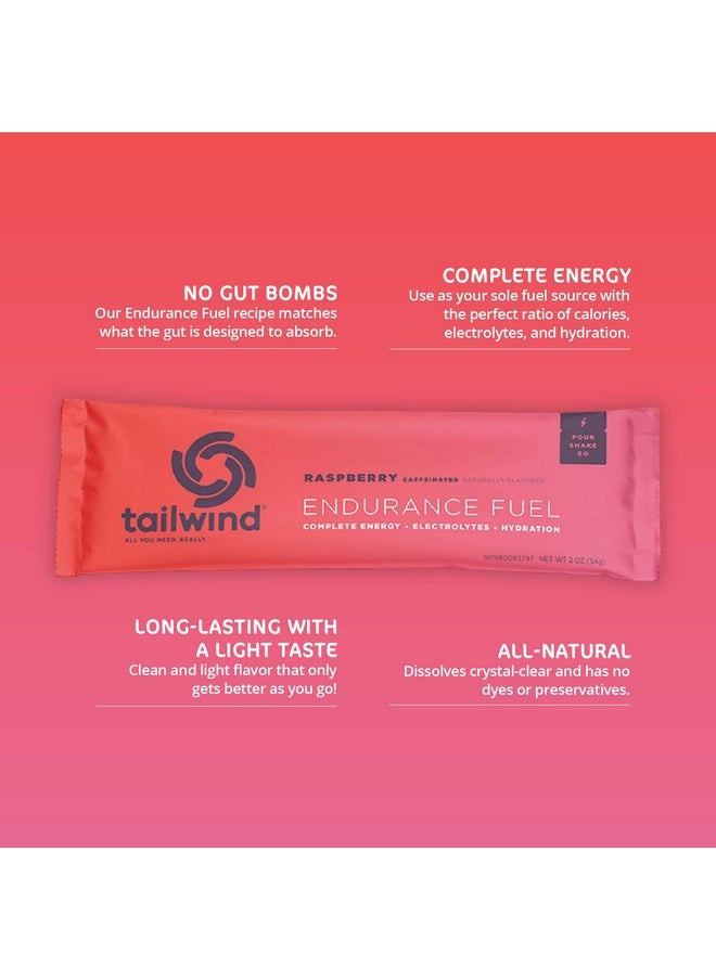 Tailwind Nutrition Grab-And-Go Caffeinated Endurance Fuel, Hydration Drink For Athletes, Single Serving, Raspberry Buzz, Pack Of 12  - Image 2