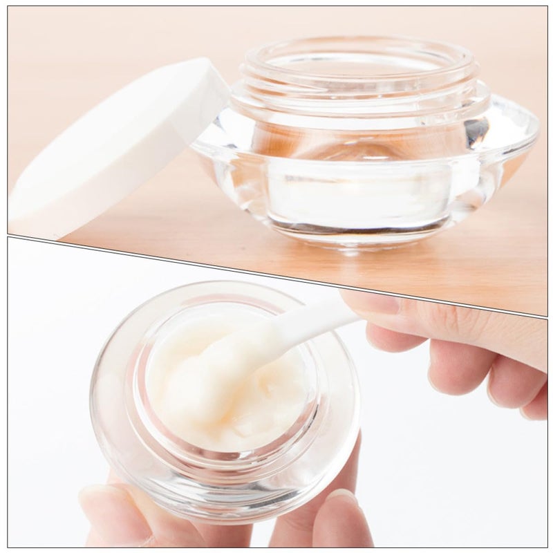 Refillable Travel Face Cream Jars 10g 3 Pack Saucer Shaped With Lids - Image 4