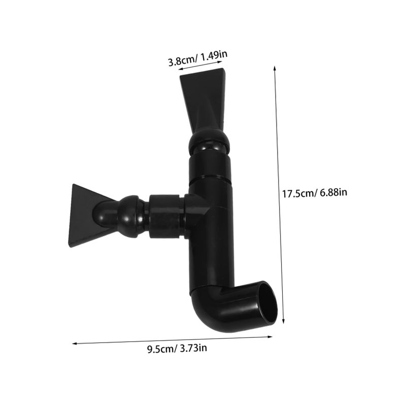 Double Nozzle Rotatable Outflow Fitting Plastic Aquarium Water Direction Control Accessory - Image 3
