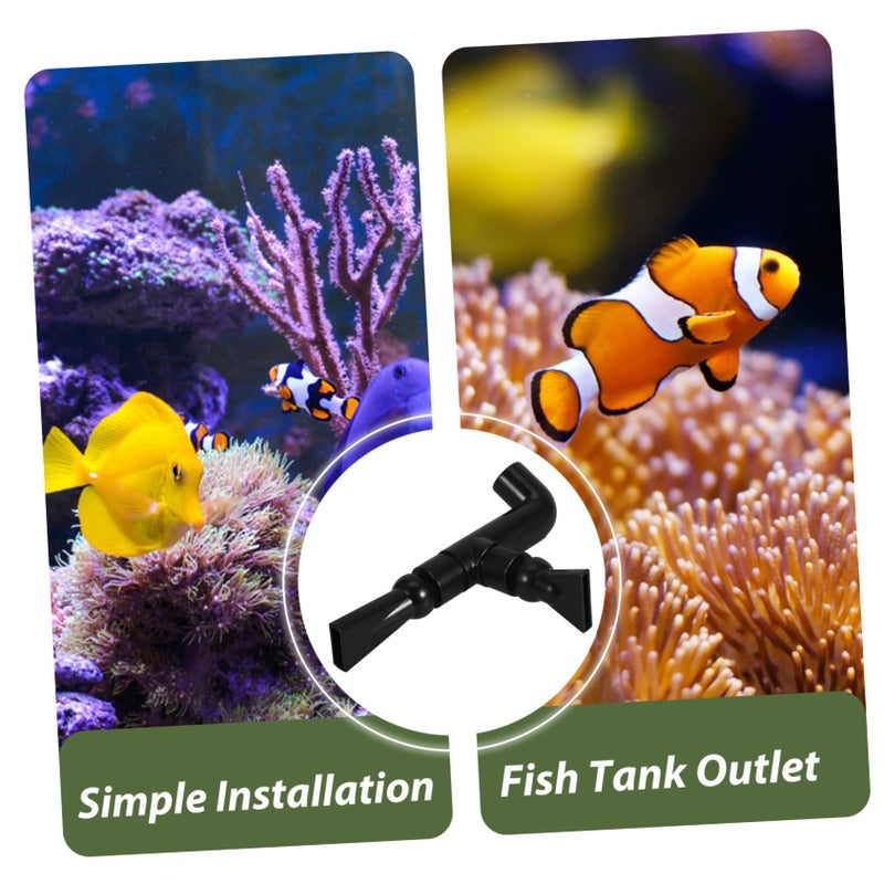Double Nozzle Rotatable Outflow Fitting Plastic Aquarium Water Direction Control Accessory - Image 4