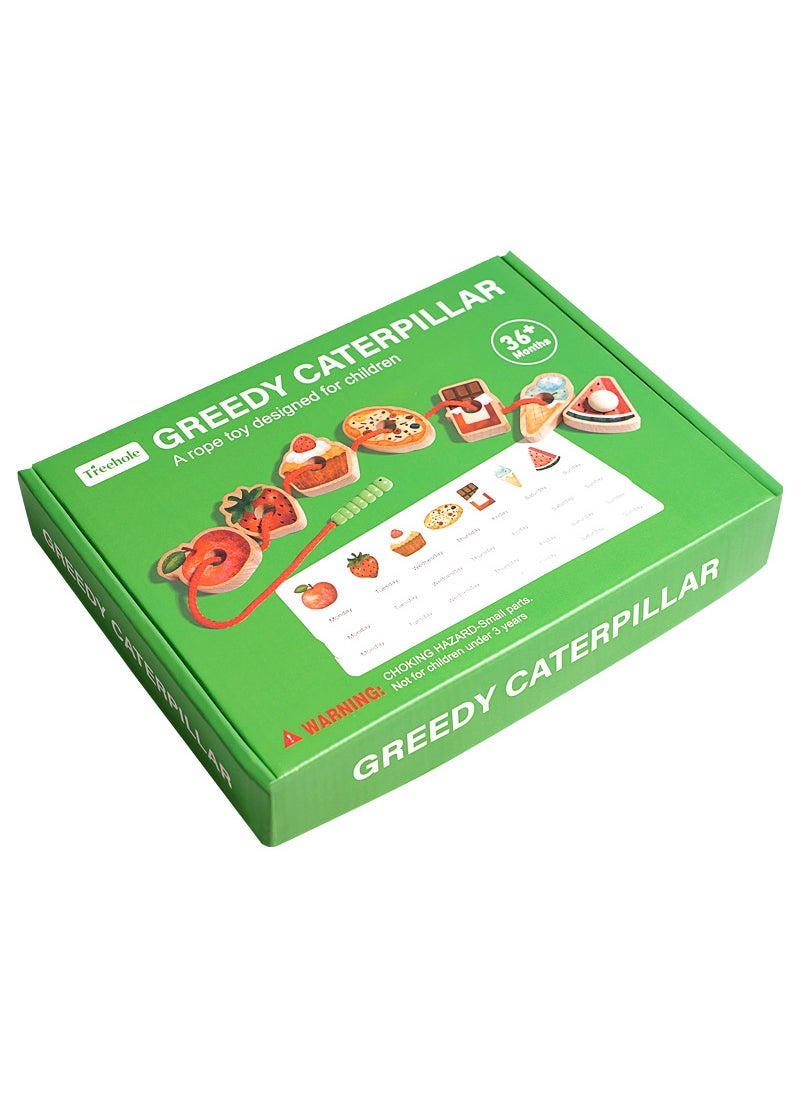 Caterpillar Threading Beads Focus Logic Toy (treehole) greedy caterpillar threading 0.45kg 