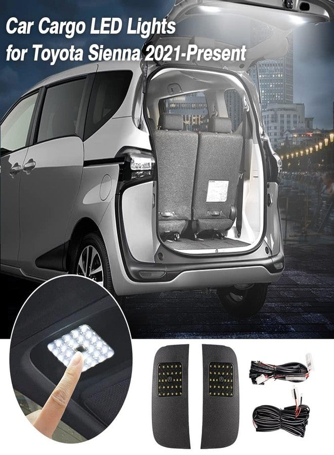 Powerty LED Lights for Toyota Sienna 2021-2025 2026, Cargo Lamps Decorative Atmosphere Lamp for Toyota Sienna Accessories Trunk Ceiling Lighting 2 PCS - Image 2