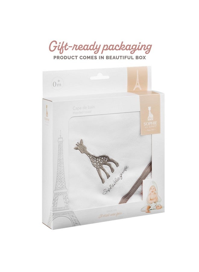 صوفي لا جيراف منشفة حمام بغطاء رأس "صوفي الزرافة" | قماش تيري فائق النعومة | هدية مثالية لاستقبال مولود جديد - Image 4