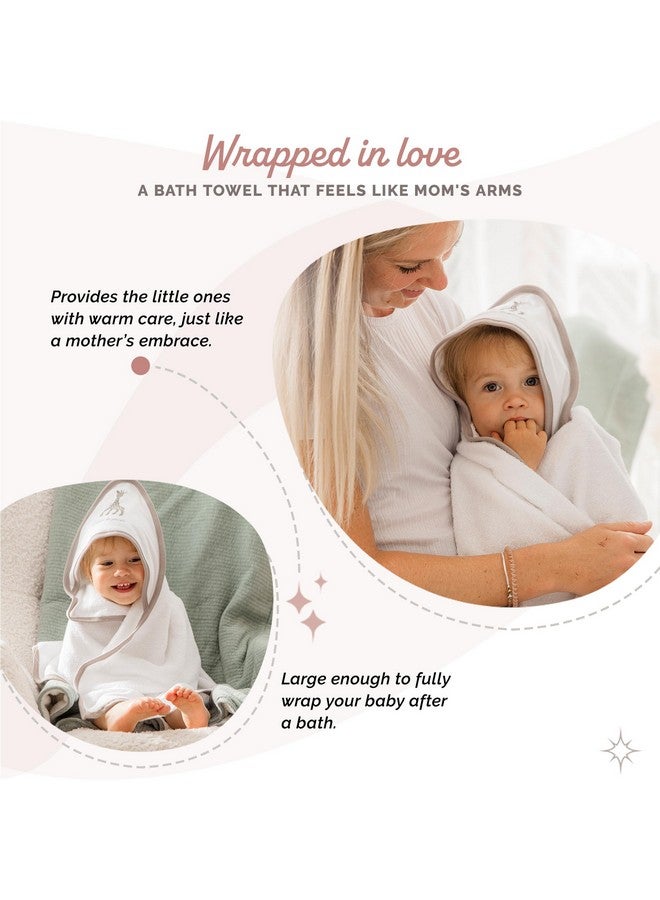 صوفي لا جيراف منشفة حمام بغطاء رأس "صوفي الزرافة" | قماش تيري فائق النعومة | هدية مثالية لاستقبال مولود جديد - Image 3