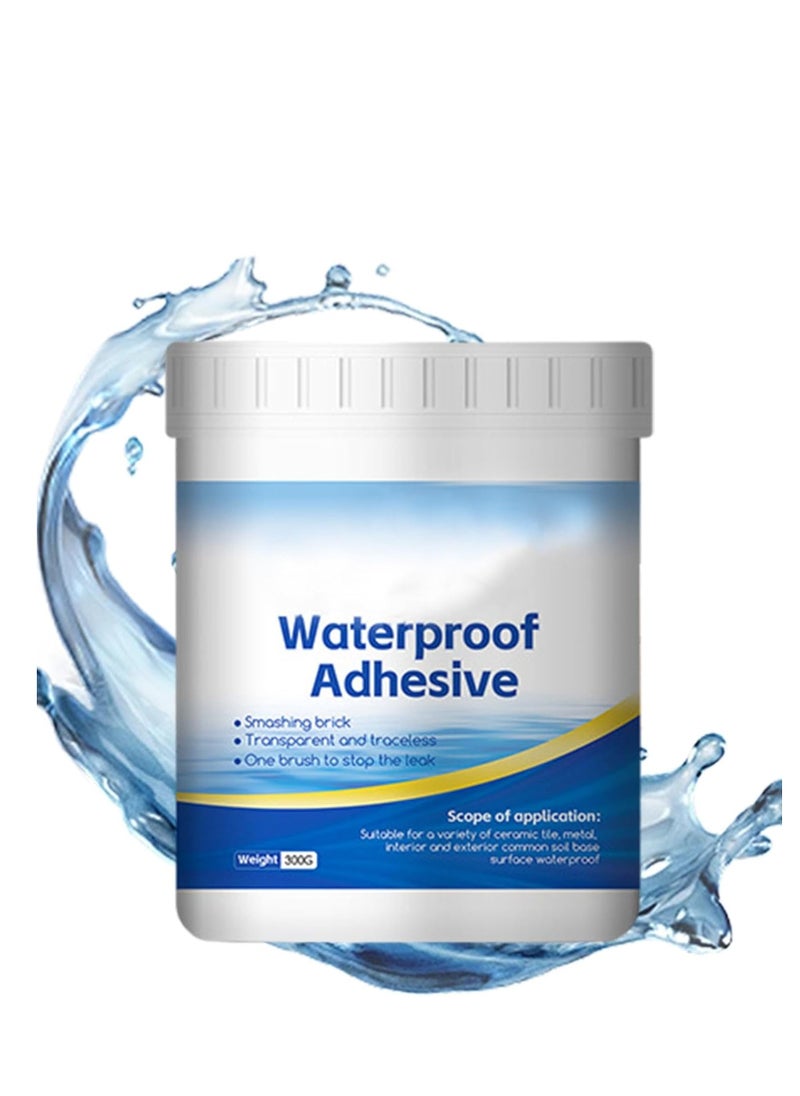 Generic Waterproof transparent sealant adhesive Liquied Paste 300g  + brush  - Image 1