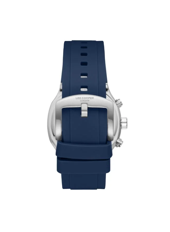 Lee Cooper Men's Multi Function Display Watch With Dark Blue Silicone Strap - LC08150.399