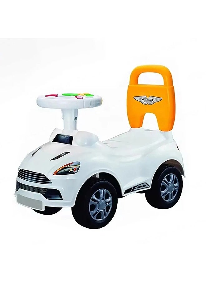 Ride-On Sports Car for Kids – Interactive Steering Wheel with Lights & Sounds, Indoor & Outdoor Fun, Push Ride-On Toy for Toddlers Aged 1-3 Years| White - pzsku/ZE234FF37ACFB0C5371D0Z/45/_/1731493189/d8109863-c4d1-4f85-b7bf-c5ddcd57308d