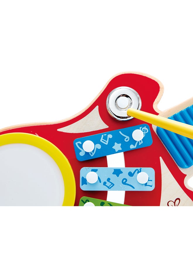 Hape هبي 6 في 1 صانع الموسيقى | لعبة موسيقية ملونة على شكل قيثارة تحتوي على 6 آلات موسيقية للأطفال من عمر 18 شهرًا فما فوق - Image 3