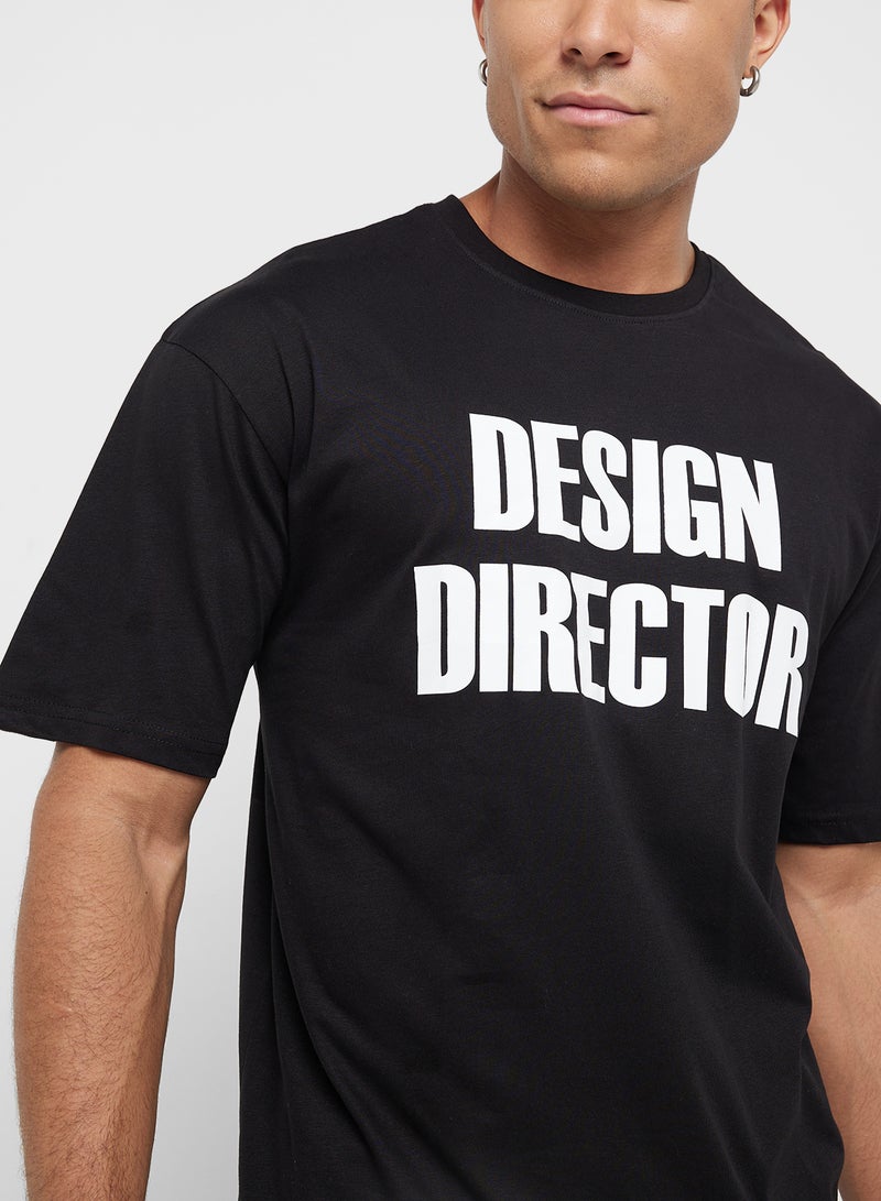 سفنتي فايف تيشيرت بطباعة جرافيك واسع - Image 3