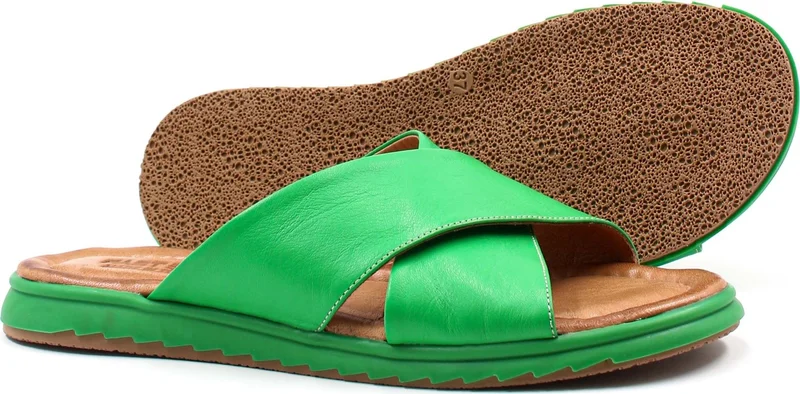 Fast Step Leather Women's Flat Slippers 657ZA2444