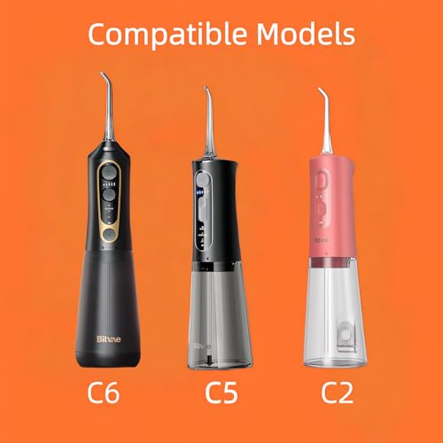FUNSEE Replacement Tips for Bitvae C2C5C6 Water Flosser Replacement Heads Oral Irrigator Jet Tips with Storage Case Only CompatibleC2 C5C6 Water Flosser - Image 3