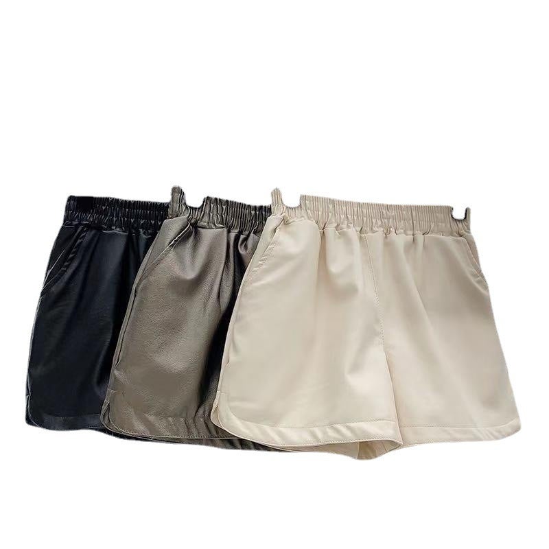 High Waist Wide Leg Pants Slimming Leather Plus Size Chubby Girl New Arrival 20 Casual Leather Pants 22 Shorts Women'S Outer Wear Boots Pants - Image 4