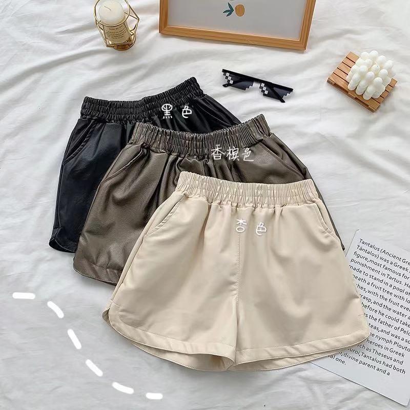 High Waist Wide Leg Pants Slimming Leather Plus Size Chubby Girl New Arrival 20 Casual Leather Pants 22 Shorts Women'S Outer Wear Boots Pants - Image 3