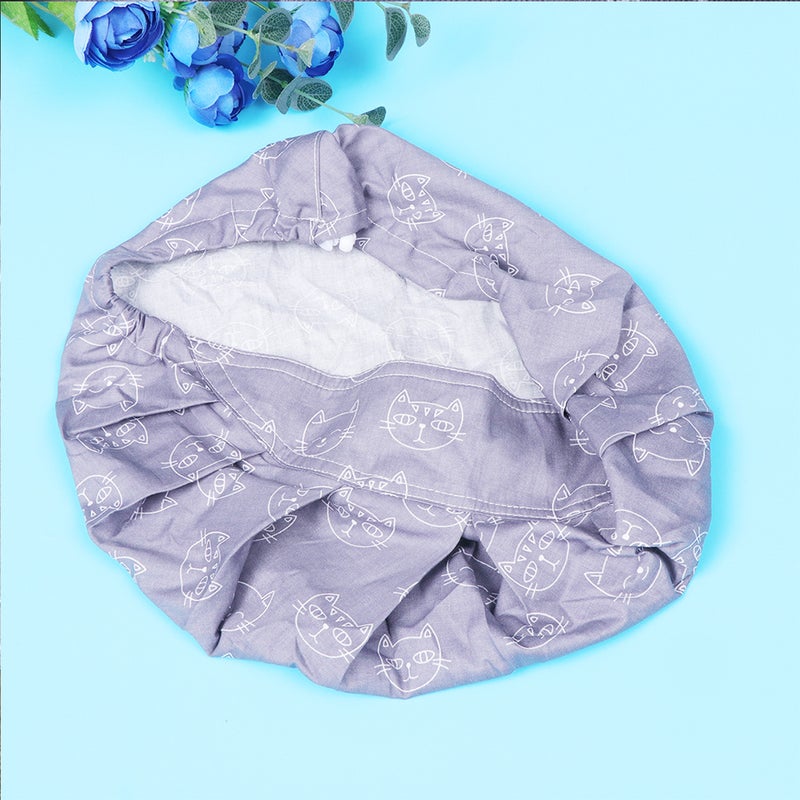 2pcs Beautiful Working Hat Cotton Working Hat Printed Operating Room (Deer, Cat) - Image 2