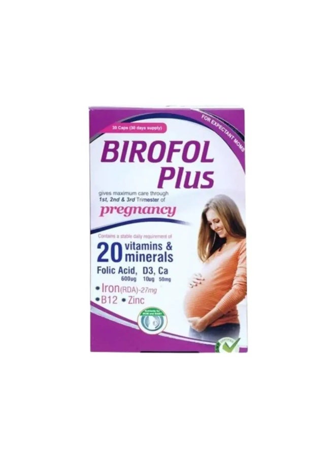 Birofol Plus Pregnancy Vitamins & Minerals 30 capsules