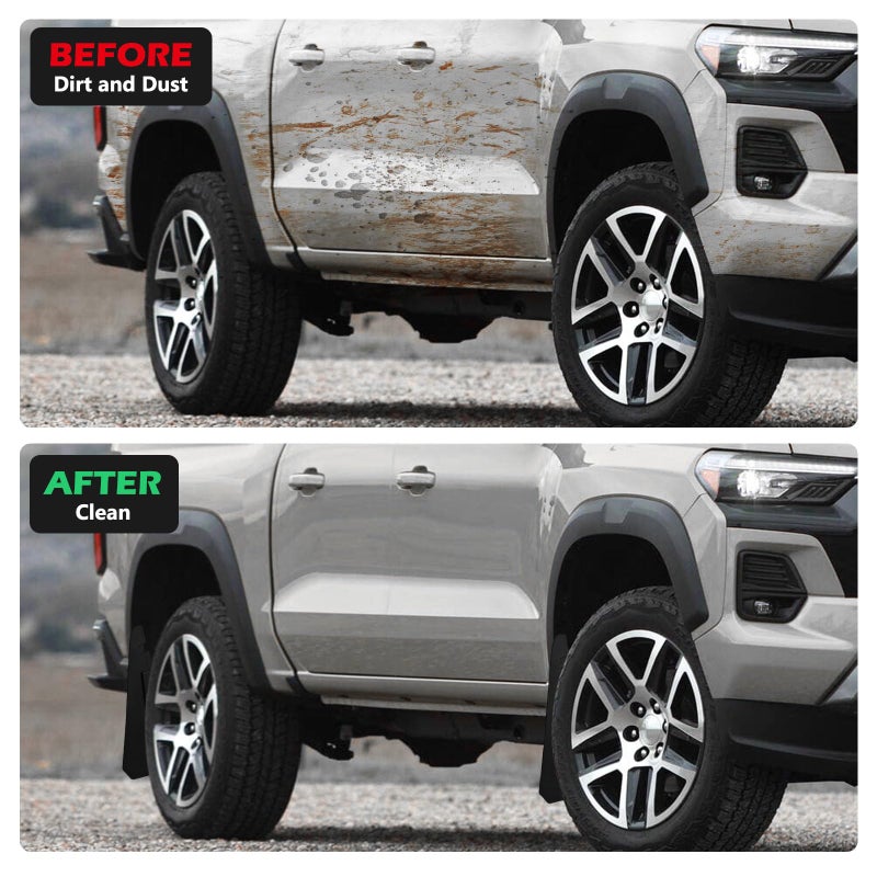 TECHPICCO Mud Flaps Fit for Chevy Colorado Z71 WT LT 2023 2024 2025 2026, Mud Guards 4pcs Fender Guards Compatible with Chevrolet Colorado Accessories 2023-2026 (Not Fit for GMC Canyon) - Image 4