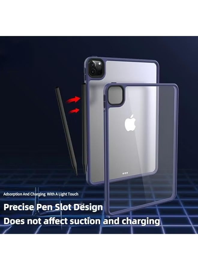 PROMASS iPad 10.2 Case iPad 9th Generation 2021/ iPad 8th/ iPad 7th Case Soft TPU Back Cover Skin Clear Ultra Slim Acrylic with Pencil Holder Magnetic Stand(iPad 7/8/9(10.2 inch),Transparent) - Image 5