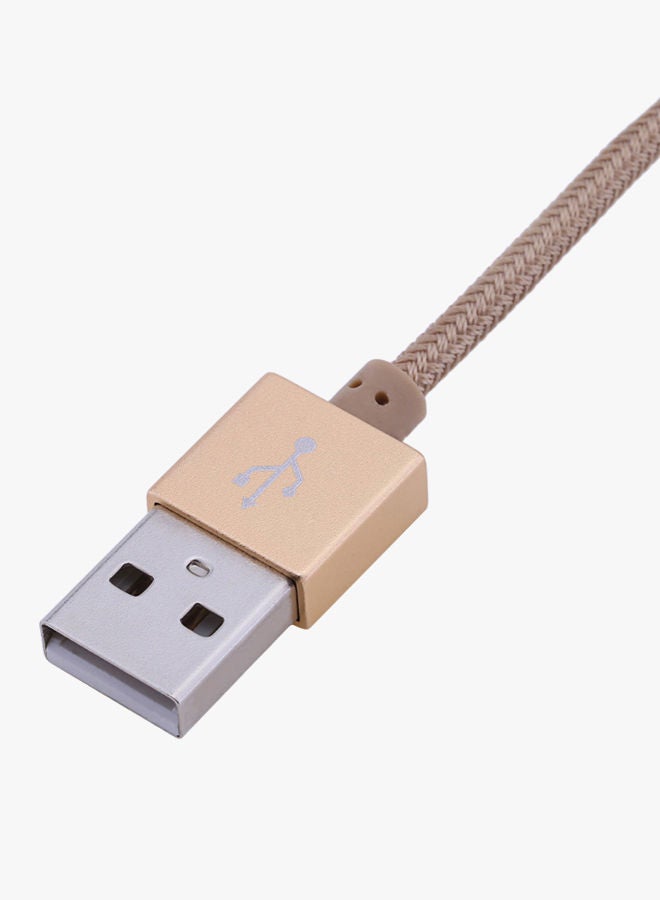 NIBEMINENT CL - 400 Micro USB Data Charging Cable 1meter Gold - Image 3
