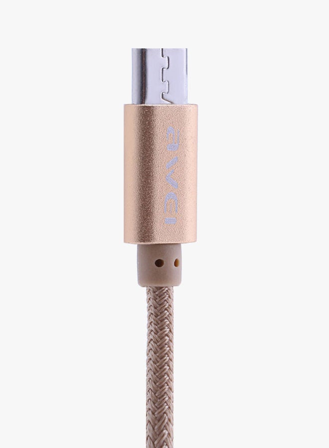 NIBEMINENT CL - 400 Micro USB Data Charging Cable 1meter Gold - Image 2