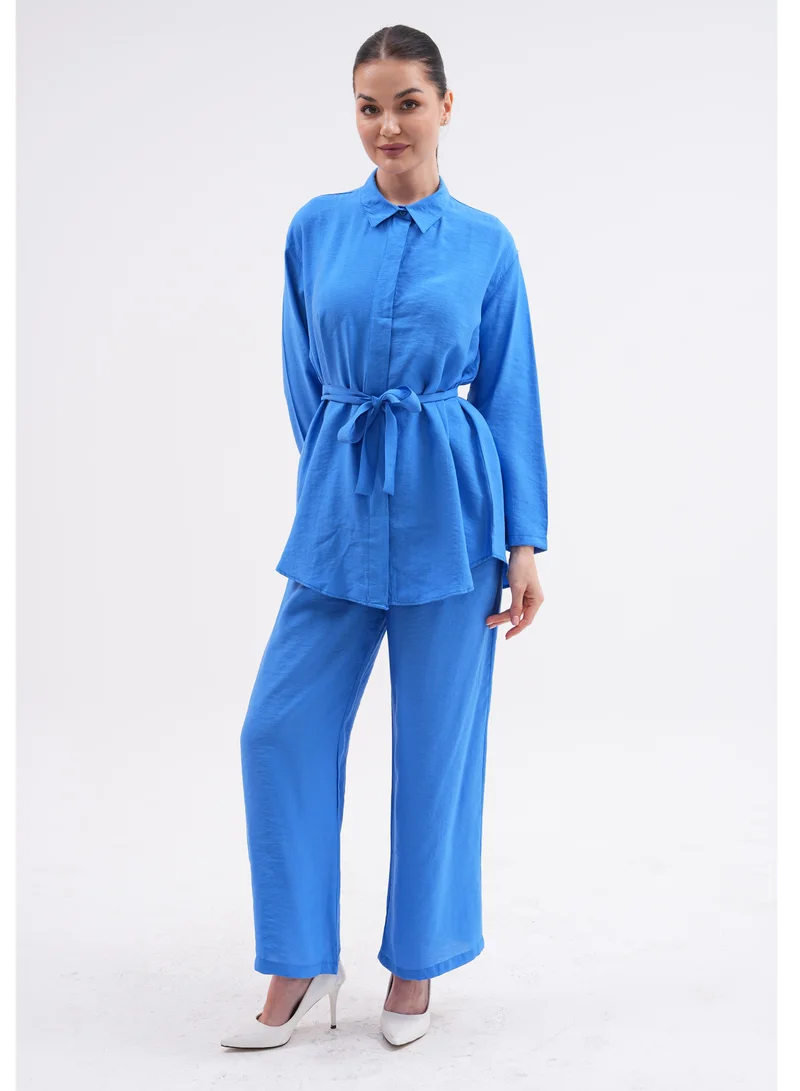 Marvella By Rasha Linen Two-Piece Set
