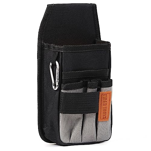 VIDAR TOOLS Small Tool Pouch with Belt Clip,Tool Pouch Bag.Tool Belt Pouches,Electrician Tool Pouch.Mini Organizer Pocket Attachment for Tool Belt,5 Pockets and Heavy-Duty Metal Belt Clip Attachment.… - Image 1