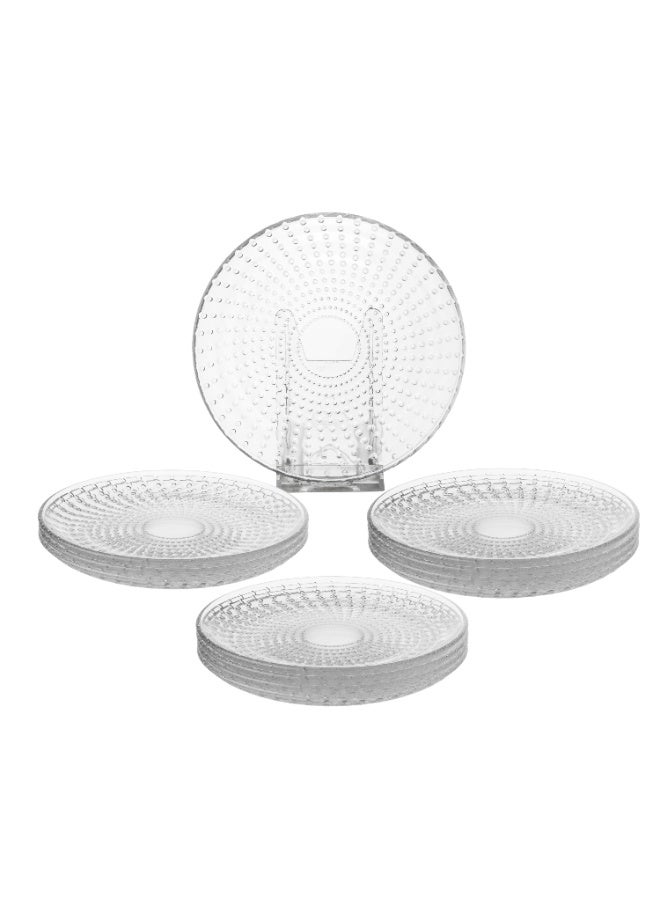 Dania ✨ 12-piece clear glass serving dish set, 15cm – perfect for serving desserts, fruits, and appetizers with an elegant touch 🍰🍓 - Image 3