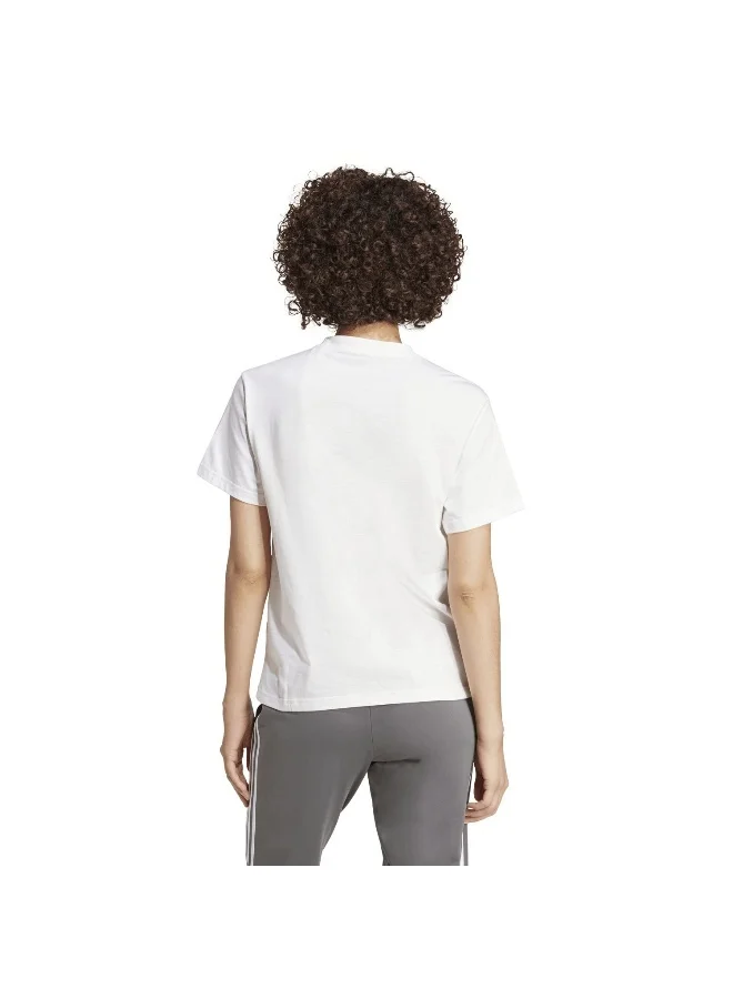 adidas adidas W Xpress Logo T White Training T-Shirts 2XS