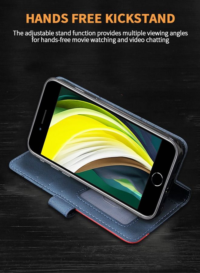 GROIC Wallet Case for iPhone SE 2022/ iPhone SE 2020/iPhone 8/iPhone 7, PU Leather Folio Cover Flip Folding Case with Clip Holder Magnetic Closure Flip Phone Case for iPhone SE3 - Image 3