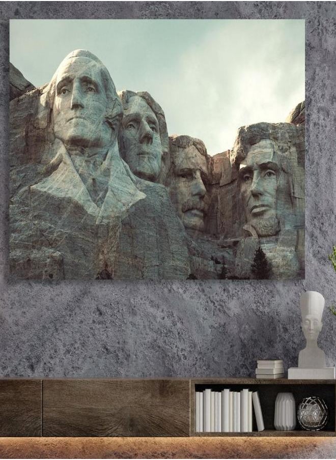 Generic - Rushmore Canvas 4 Great USA Presidents Wall Art Decor George Washington Thomas Jefferson Theodore Roosevelt Abraham Lincoln Canvas Print - Image 1