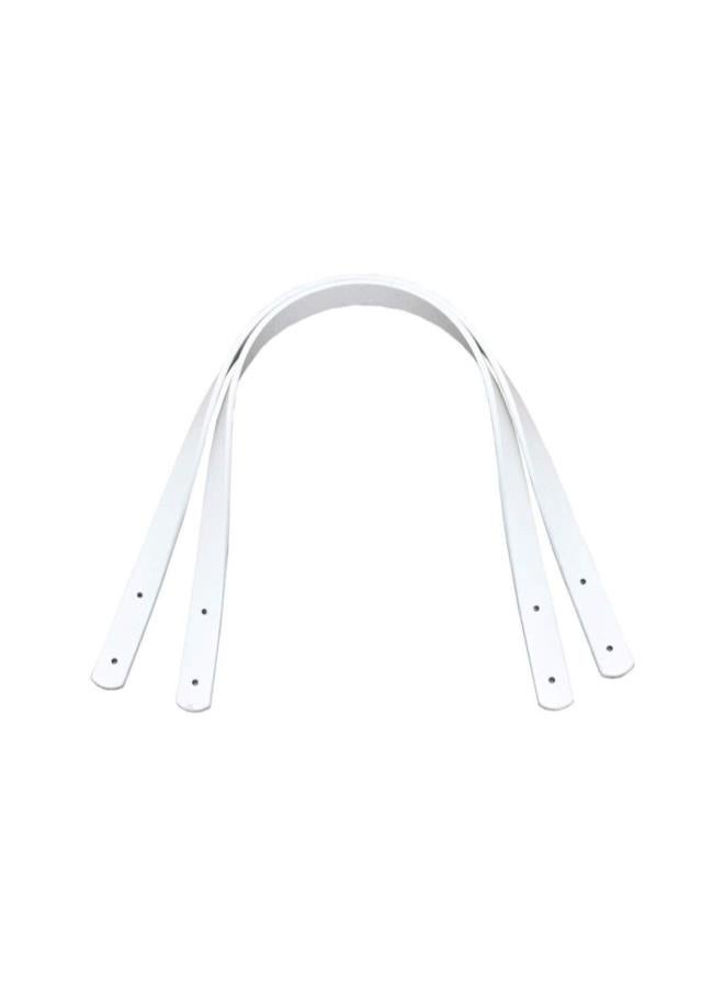klarako 2pcs PU Leather Purse Handles Totebag Straps Replacement Handbag Handle for DIY Handbag Purse Making Accessories (White)60cm  - Image 2