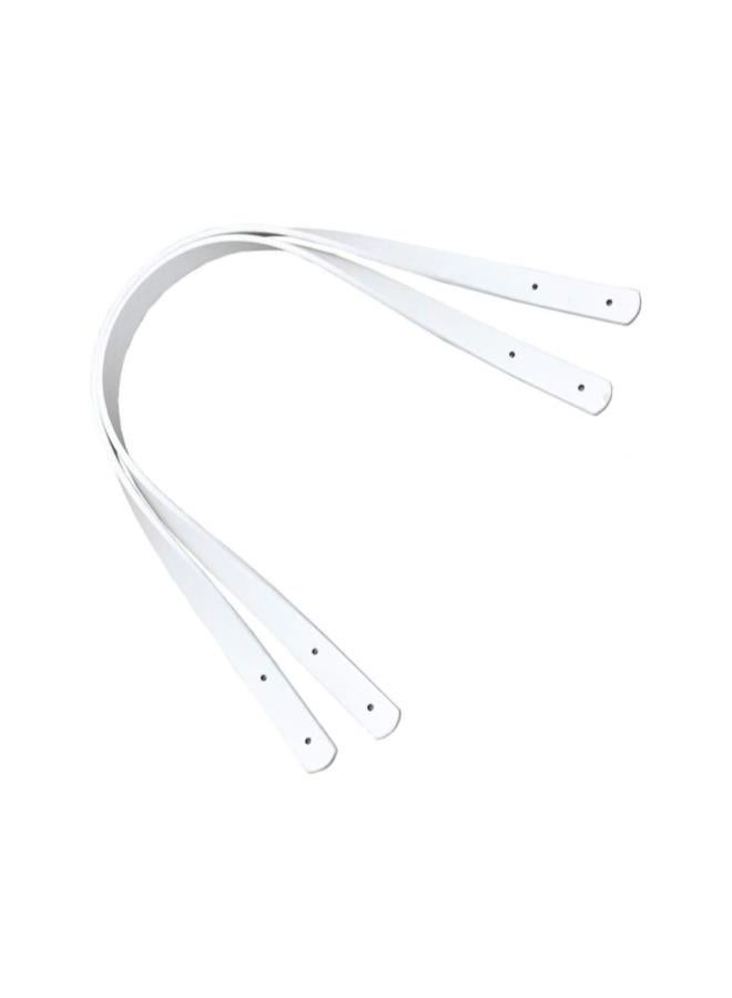 klarako 2pcs PU Leather Purse Handles Totebag Straps Replacement Handbag Handle for DIY Handbag Purse Making Accessories (White)60cm  - Image 5